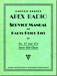 Apex 47, 47A Service Manual