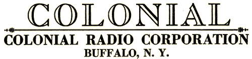 Colonial Radio Factory Service Manuals