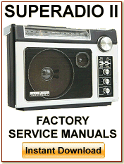 GE Superadio II Schematics and Service Manuals