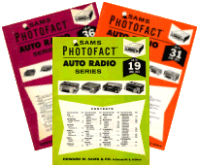 Photofact Auto Radios
